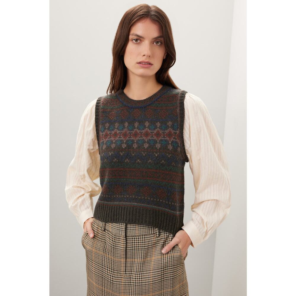 SEA New York Finja Merino Wool Sweater Vest Top